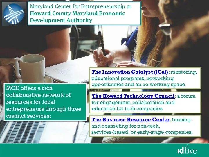 MCE offers a rich collaborative network of resources for local entrepreneurs through