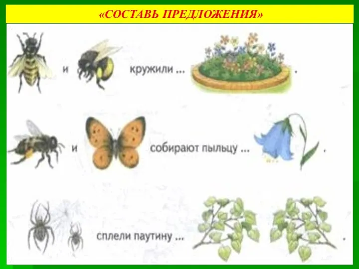 «СОСТАВЬ ПРЕДЛОЖЕНИЯ»