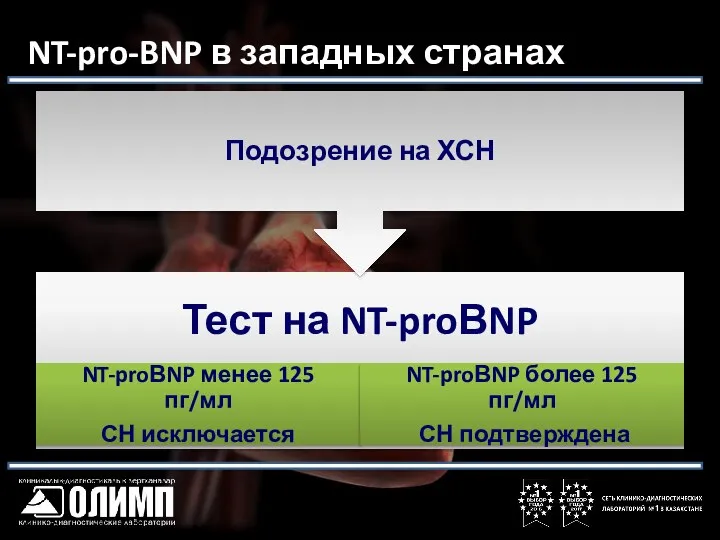 NT-pro-BNP в западных странах