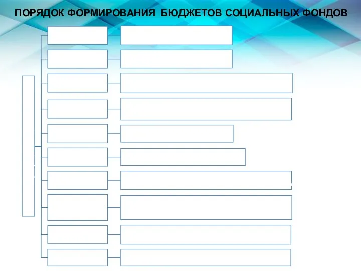 ПОРЯДОК ФОРМИРОВАНИЯ БЮДЖЕТОВ СОЦИАЛЬНЫХ ФОНДОВ