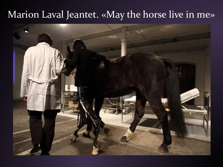 Marion Laval Jeantet. «May the horse live in me»
