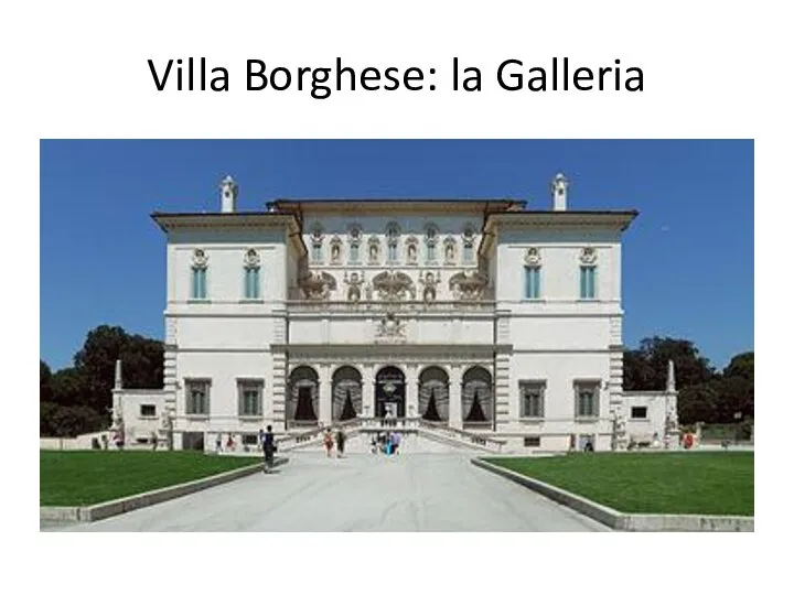 Villa Borghese: la Galleria
