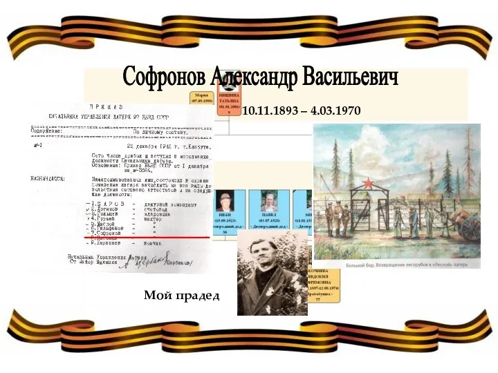 Софронов Александр Васильевич 10.11.1893 – 4.03.1970 Мой прадед
