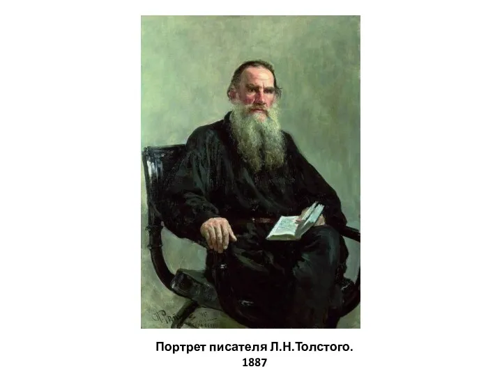 Портрет писателя Л.Н.Толстого. 1887