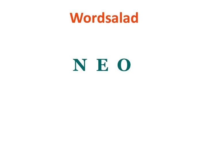 Wordsalad N E O