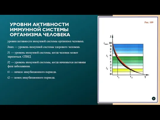 уровни активности иммунной системы организма человека. Jmax — уровень иммунной системы здорового