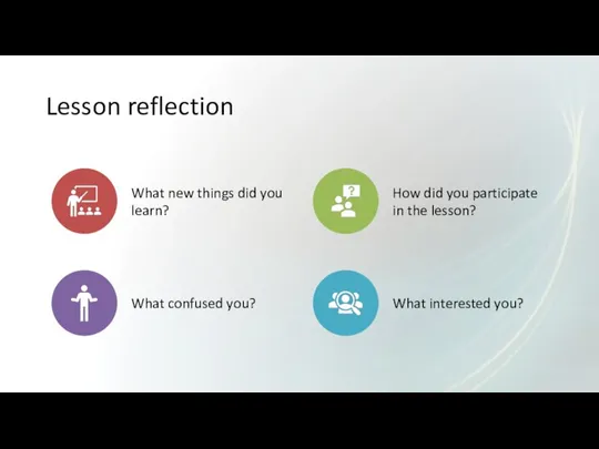 Lesson reflection