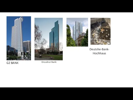 GZ BANK Deutshe-Bank-Hochhaus Dresdner Bank