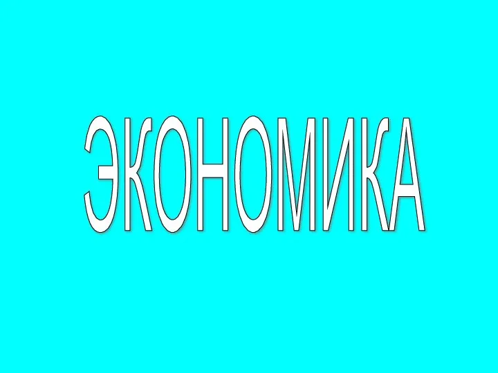 ЭКОНОМИКА