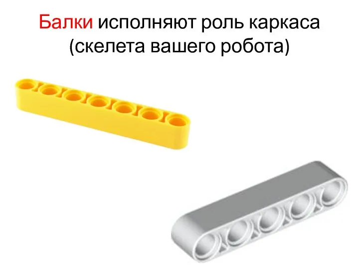 Балки исполняют роль каркаса (скелета вашего робота)