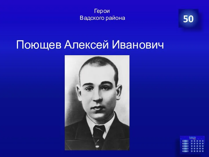 Поющев Алексей Иванович 50 Герои Вадского района