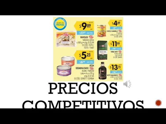 PRECIOS COMPETITIVOS