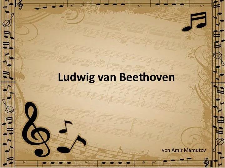 Ludwig van Beethoven von Amir Mamutov