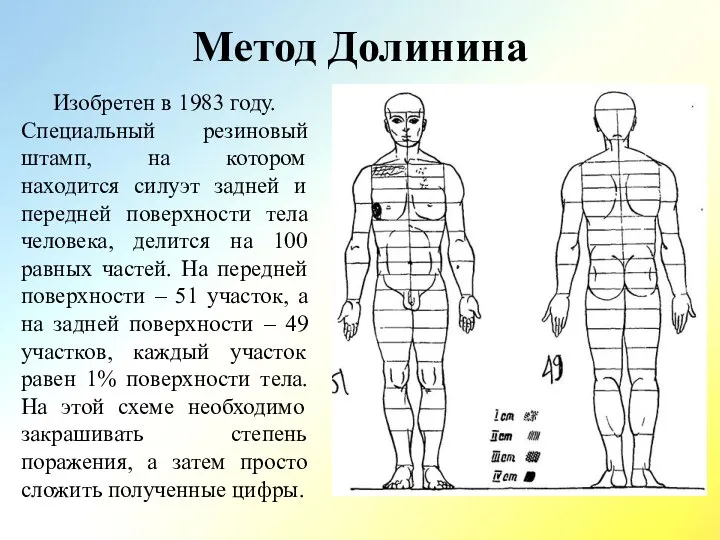 Метод Долинина Изобретен в 1983 году. Специальный резиновый штамп, на котором находится