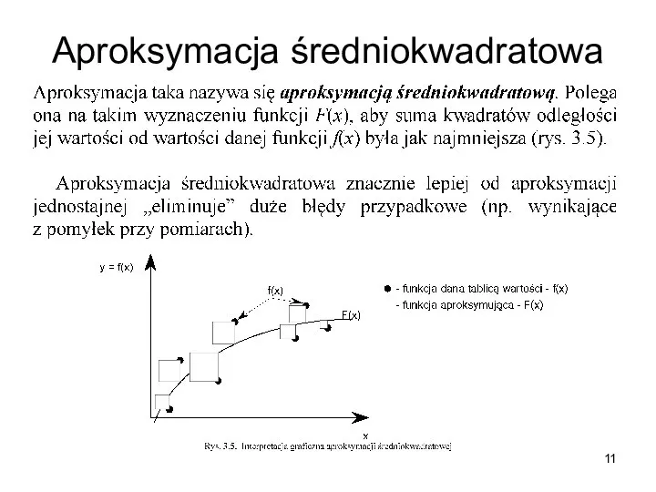 Aproksymacja średniokwadratowa