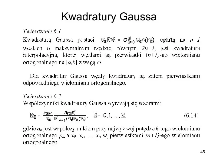 Kwadratury Gaussa