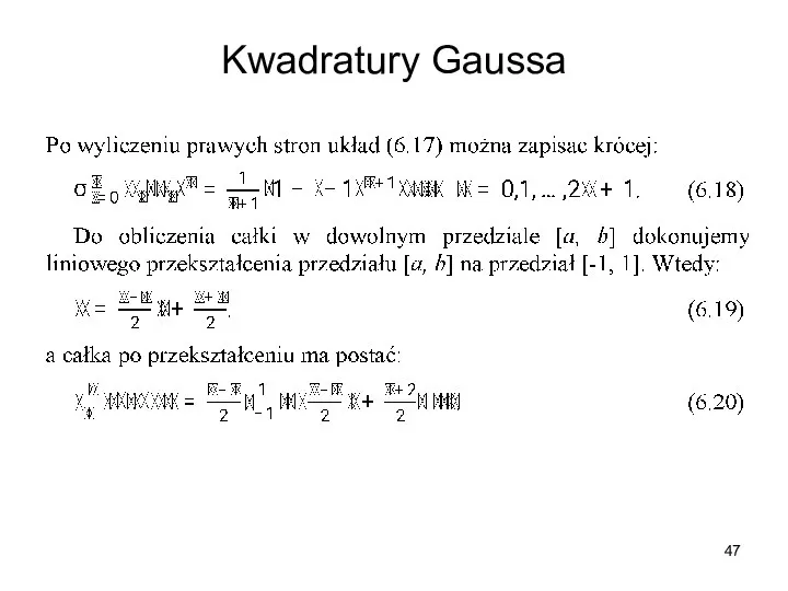 Kwadratury Gaussa