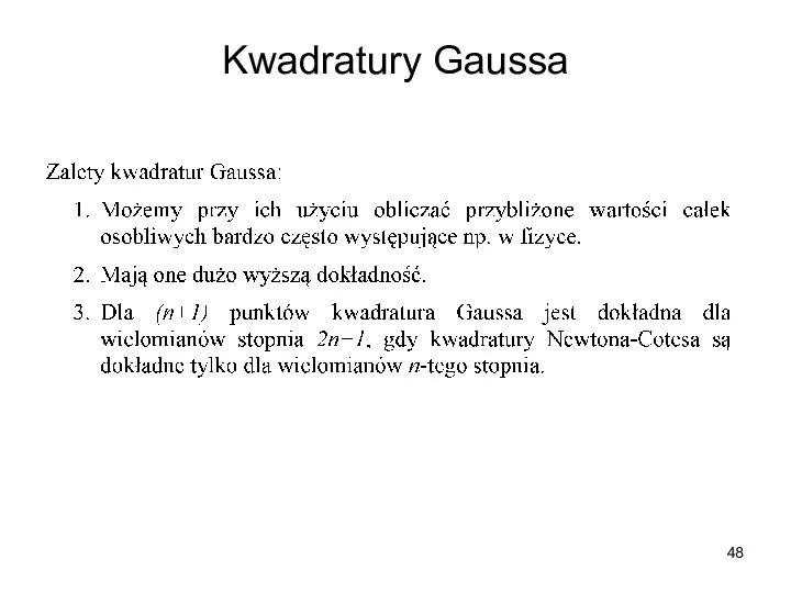 Kwadratury Gaussa