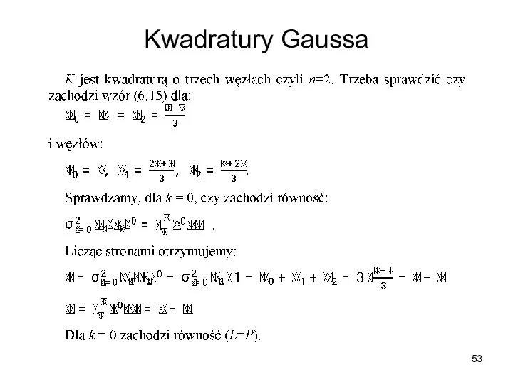 Kwadratury Gaussa