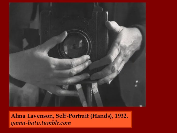 Alma Lavenson, Self-Portrait (Hands), 1932. yama-bato.tumblr.com
