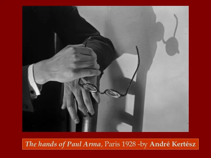 The hands of Paul Arma, Paris 1928 -by André Kertész
