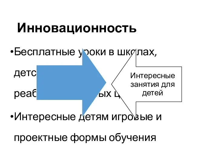 Бесплатные уроки в школах, детских домах и реабилитационных центрах Интересные детям игровые