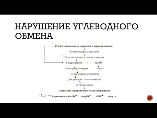 НАРУШЕНИЕ УГЛЕВОДНОГО ОБМЕНА 18