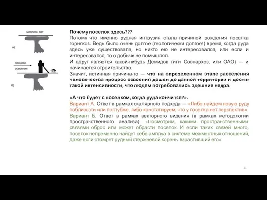 Почему поселок здесь??? Потому что именно рудная интрузия стала причиной рождения поселка