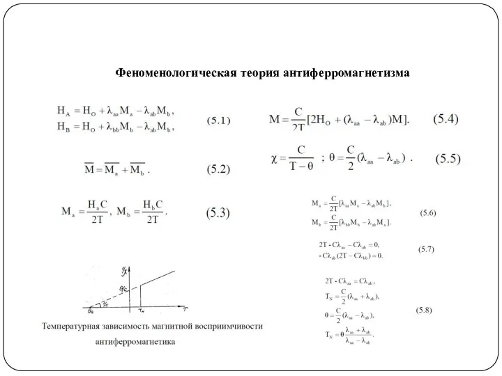 Феноменологическая теория антиферромагнетизма