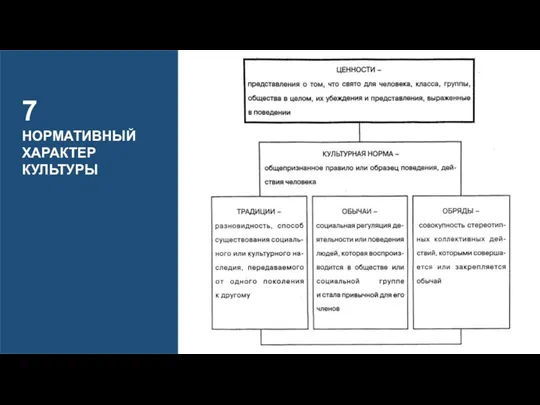 7 НОРМАТИВНЫЙ ХАРАКТЕР КУЛЬТУРЫ