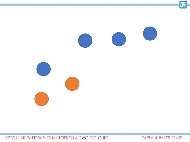 EARLY NUMBER SENSE IRREGULAR PATTERNS: QUANTITIES TO 6, TWO COLOURS