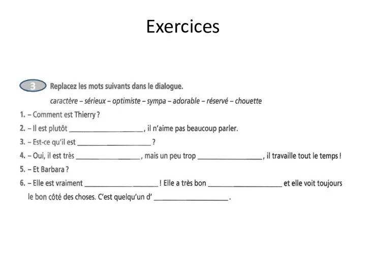 Exercices 3
