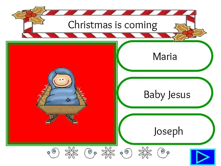 Maria Baby Jesus Joseph Christmas is coming