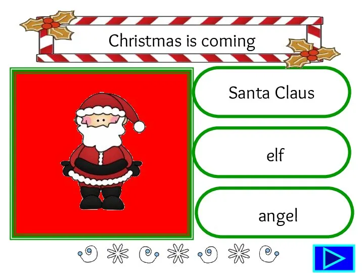 Santa Claus elf angel Christmas is coming