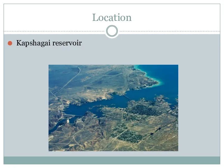 Location Kapshagai reservoir