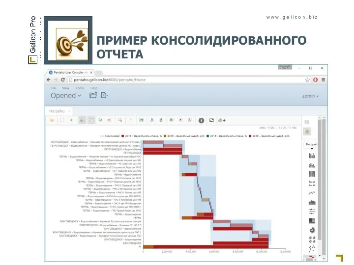 ПРИМЕР КОНСОЛИДИРОВАННОГО ОТЧЕТА w w w . g e l i c