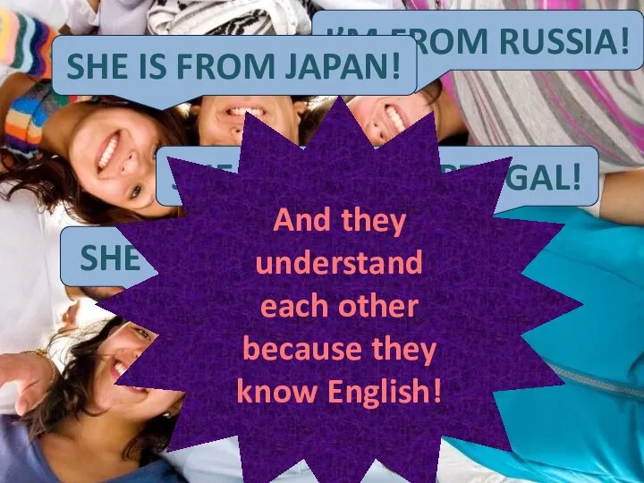 English language is a language of communication with people on the Earth