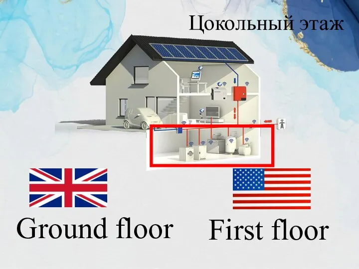 First floor Ground floor Цокольный этаж