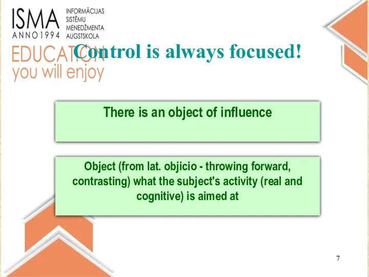 Control is always focused!