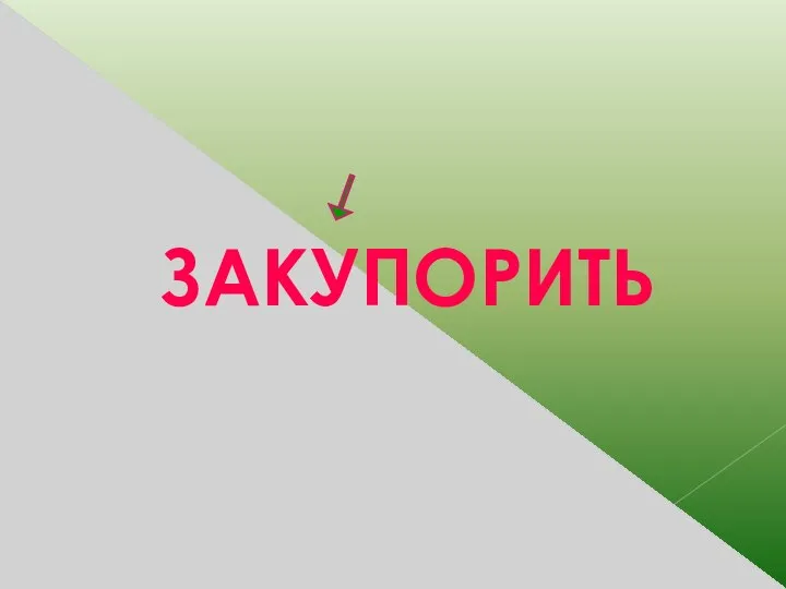 ЗАКУПОРИТЬ