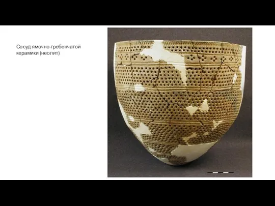 Сосуд ямочно-гребенчатой керамики (неолит)