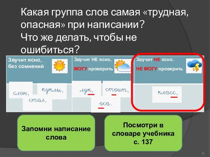 Какая группа слов самая «трудная, опасная» при написании? Что же делать, чтобы