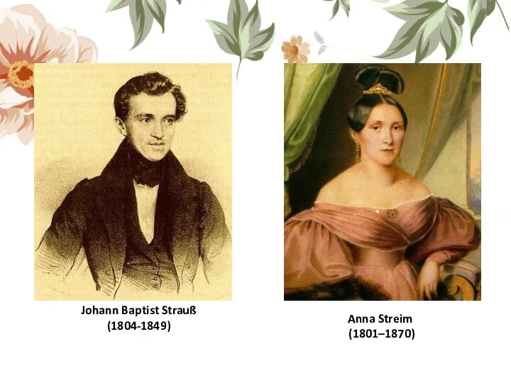 Johann Baptist Strauß (1804-1849) Anna Streim (1801–1870)