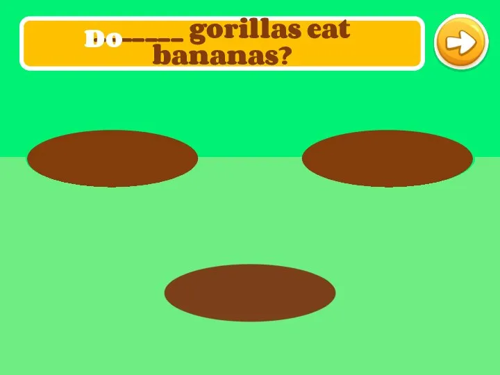 _______ gorillas eat bananas? Do
