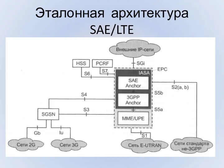 Эталонная архитектура SAE/LTE