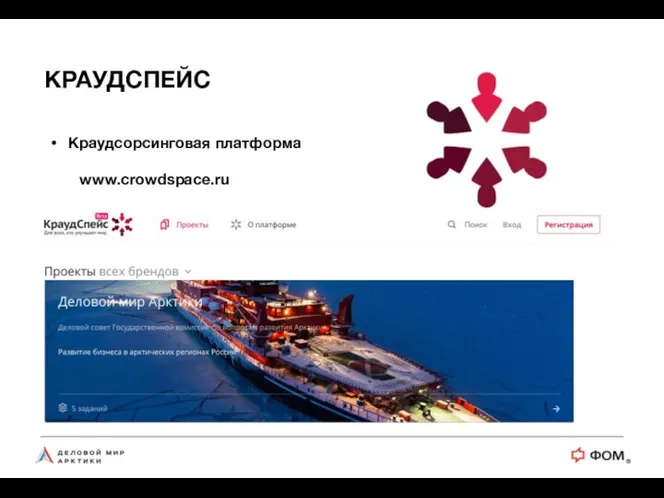 КРАУДСПЕЙС Краудсорсинговая платформа www.crowdspace.ru