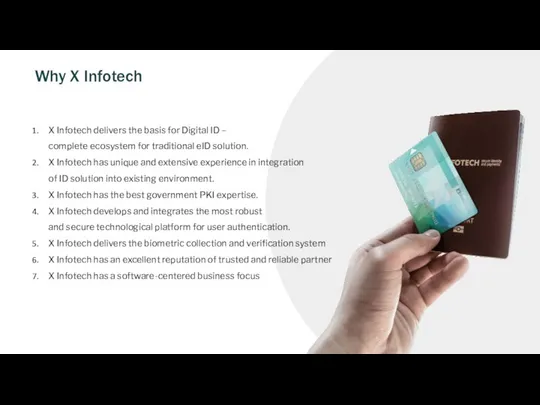 Why X Infotech X Infotech delivers the basis for Digital ID –