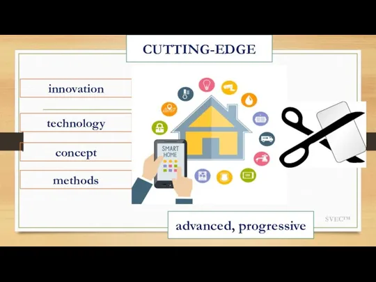 SVEC™ CUTTING-EDGE innovation methods technology concept advanced, progressive