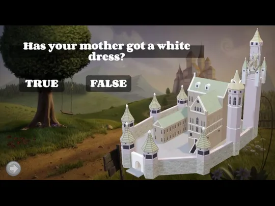 TRUE Has your mother got a white dress? FALSE