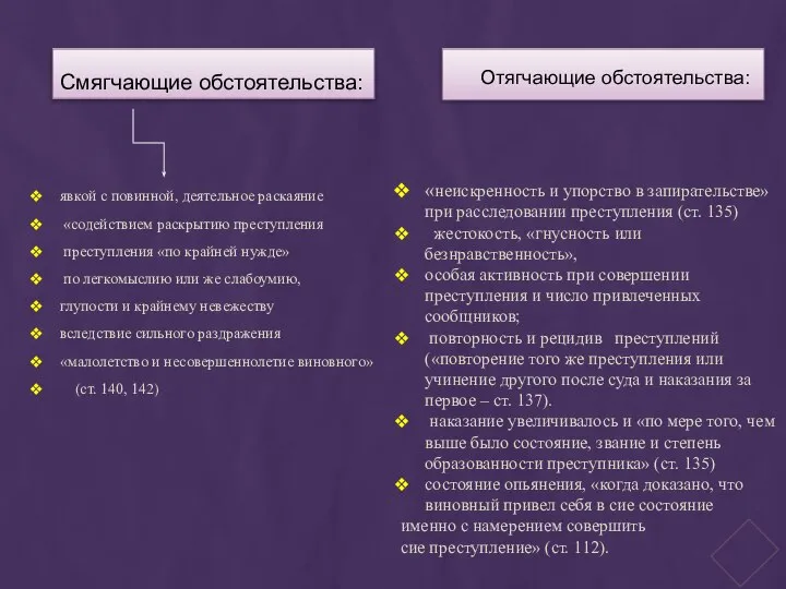 Смягчающие обстоятельства: явкой с повинной, деятельное раскаяние «содействием раскрытию преступления преступления «по